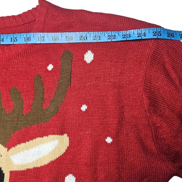 Merry Christmas from Daisys Boutique Holiday Sweater Reindeer Plus Size XXXL - Picture 9 of 11
